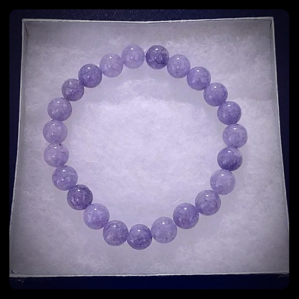 Blue Angelite Stone Bracelet